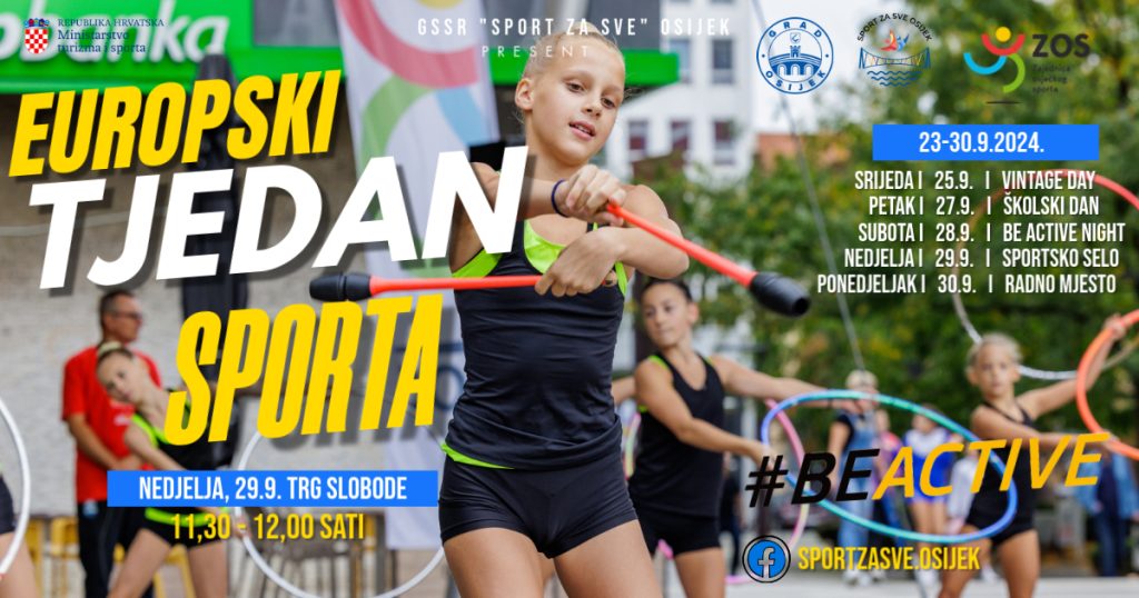 Sutra kreće Europski tjedan sporta