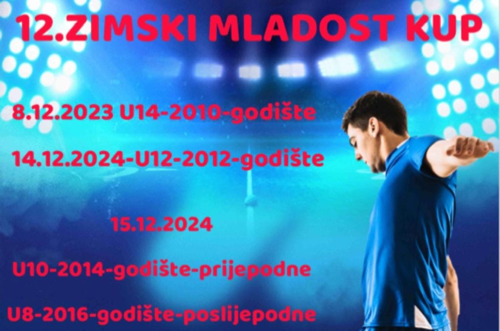 U prosincu dvanaesto izdanje Zimskog Mladost kupa