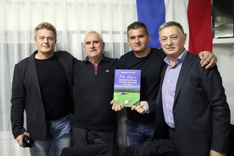 U Mihaljevcima predstavljena knjiga: “Pola stoljeća Nogometnog kluba Croatia Mihaljevci”